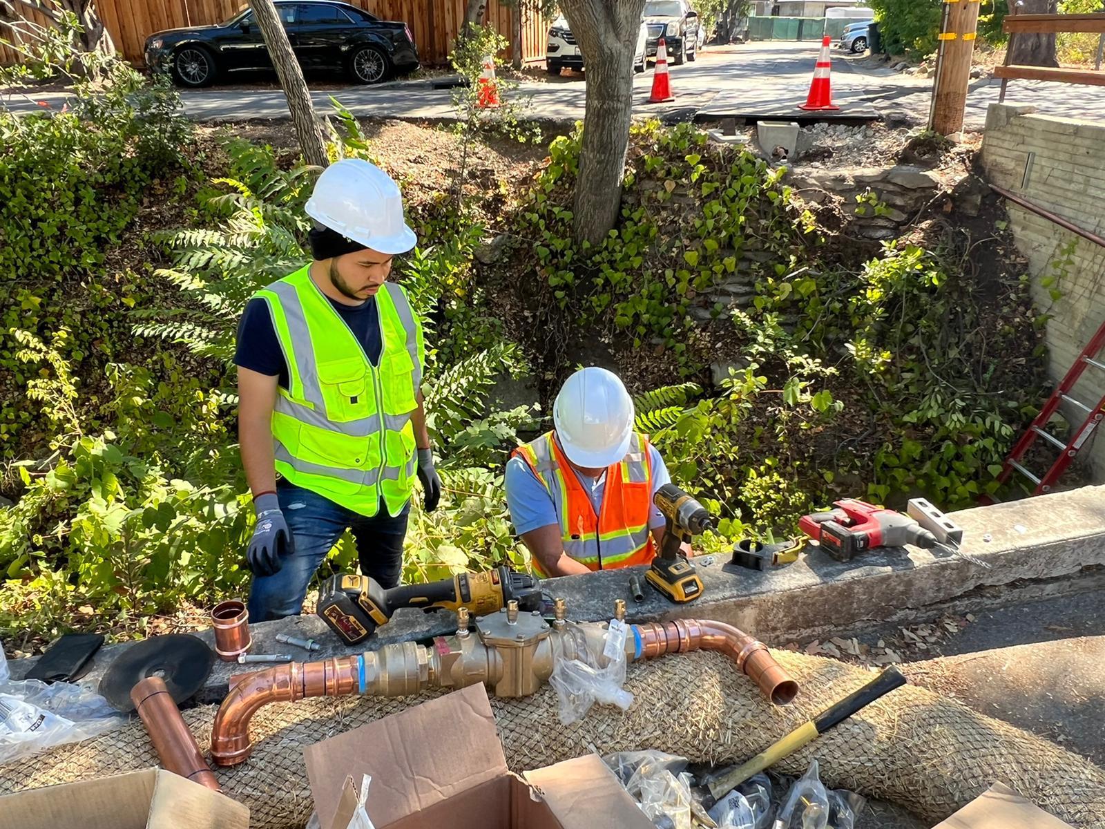GB Plumbing service project 23 in Burlingame CA